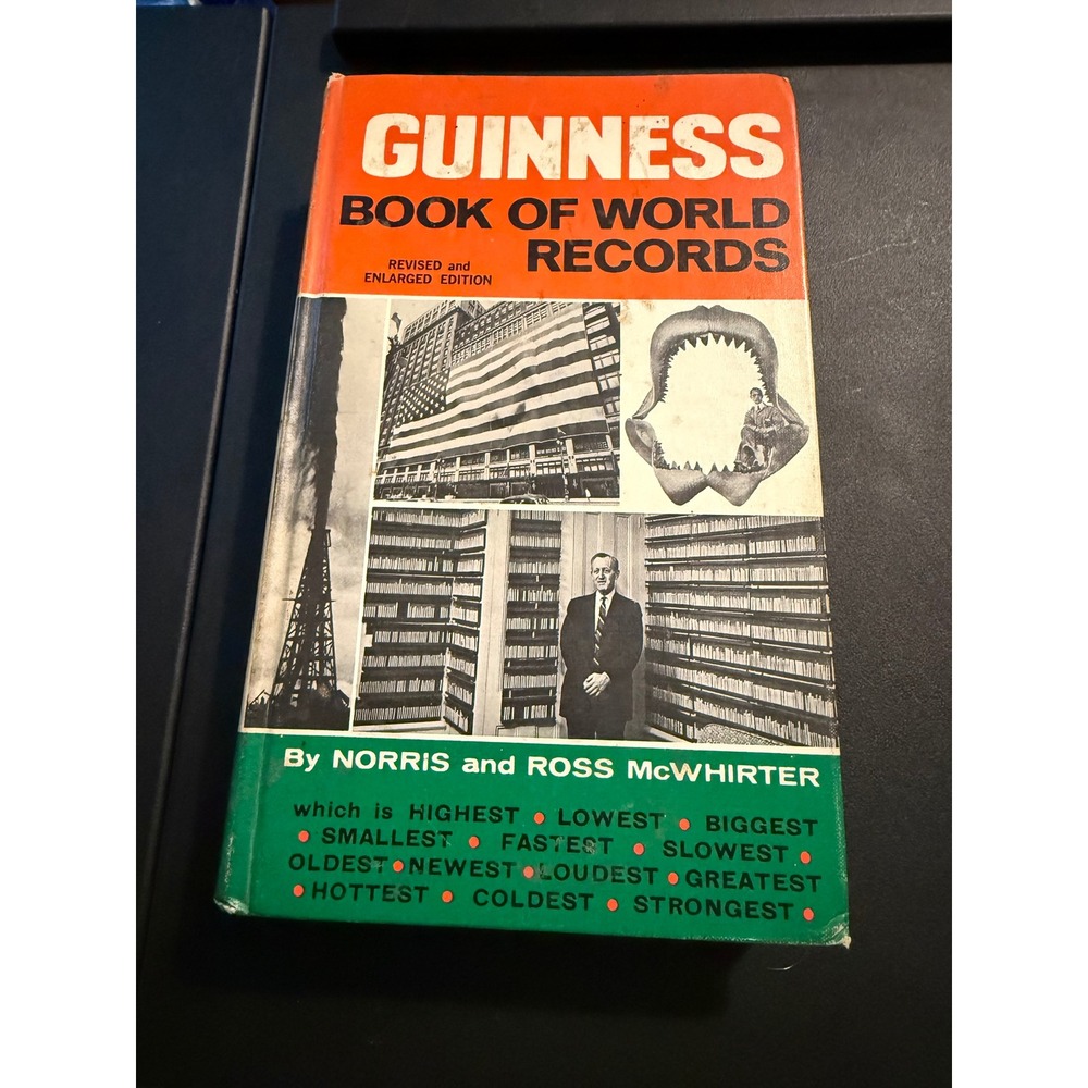 Guinness Book of World Records Norris Ross McWhirter Sterling Hardcover Vintage